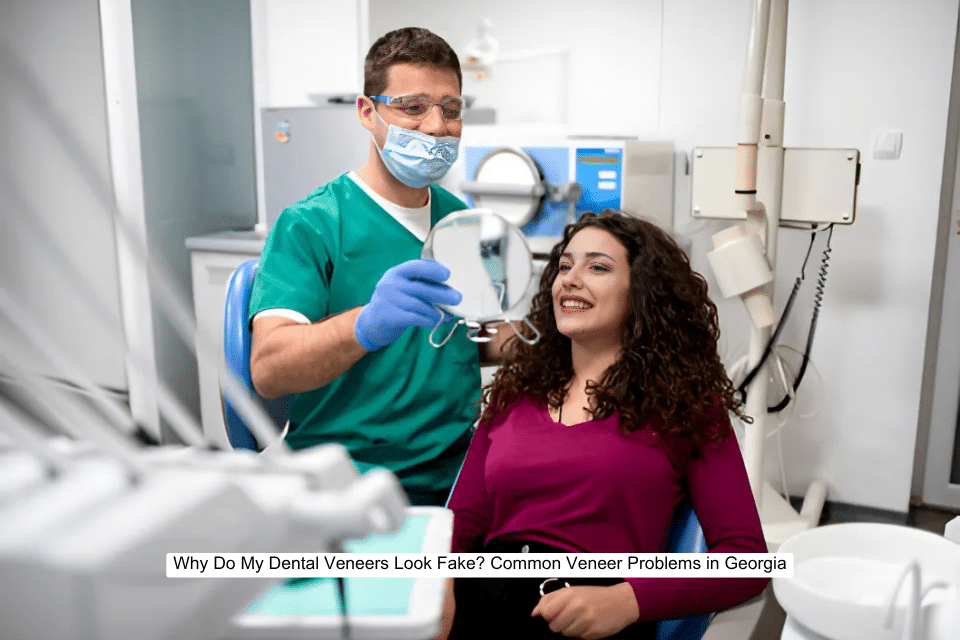 Why Do My Dental Veneers Look Fake Common Veneer Problems in Georgia
